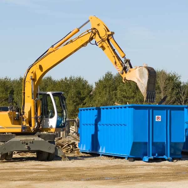 are there any restrictions on where a residential dumpster can be placed in Bridgeport